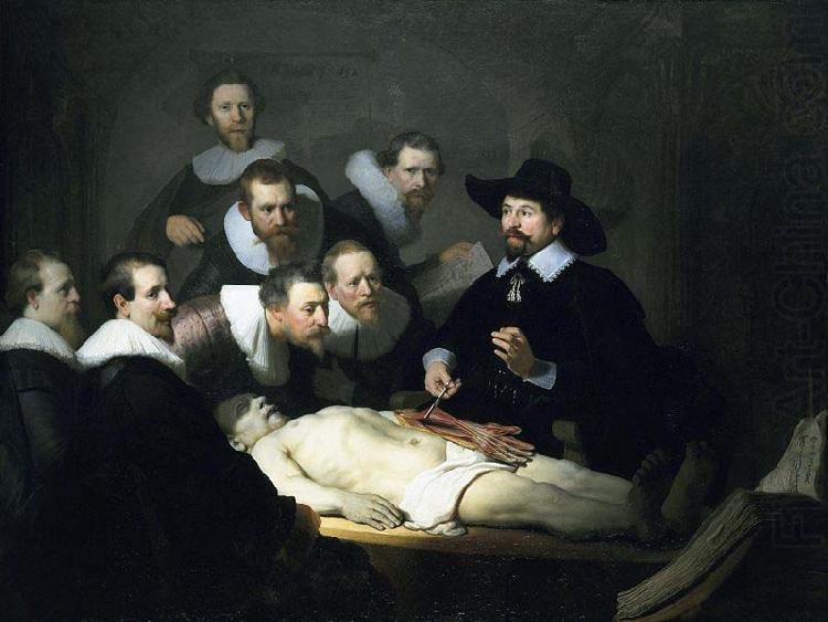 REMBRANDT Harmenszoon van Rijn Anatomy Lesson of Dr. Nicolaes Tulp, china oil painting image